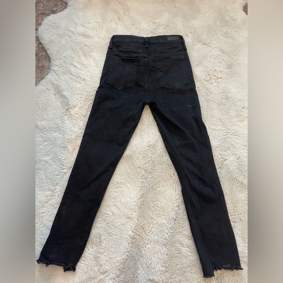 Abercrombie super skinny ankle high rise black jean size 28/6R - Picture 6 of 10